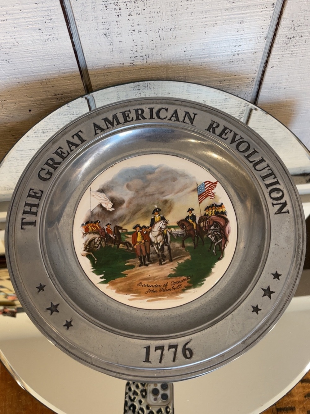 ‘75 Pewter "The Great American Revolution" Plate